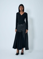 Yohji Yamamoto Lace-Up Wool Sweater