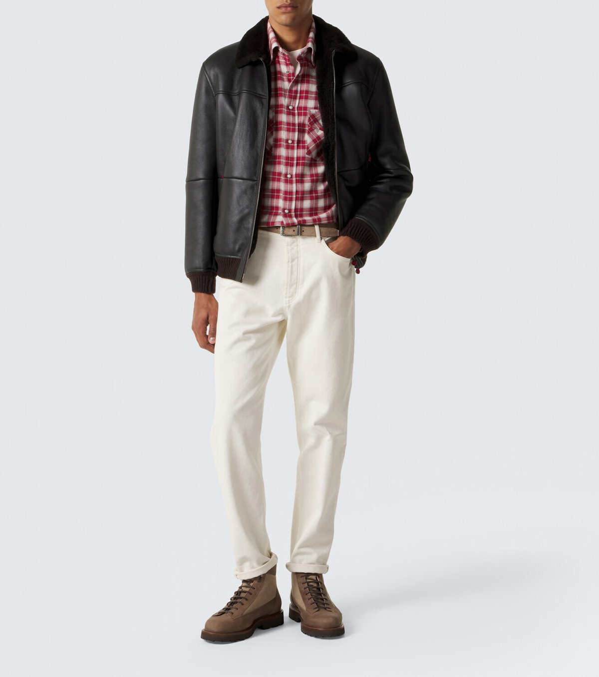 Eleventy Plaid cotton shirt