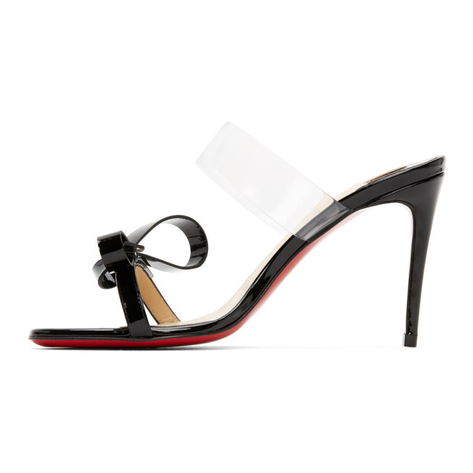 Christian Louboutin Black Patent Just Nodo 85 Heeled Sandals