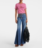 Chloé Foulard fringed leather shoulder bag