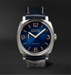 Panerai - Radiomir Mediterraneo Automatic 44mm Titanium and Alligator Watch, Ref. No. PAM01078 - Blue