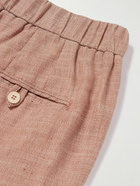 Frescobol Carioca - Felipe Cotton and Linen-Blend Drawstring Shorts - Brown