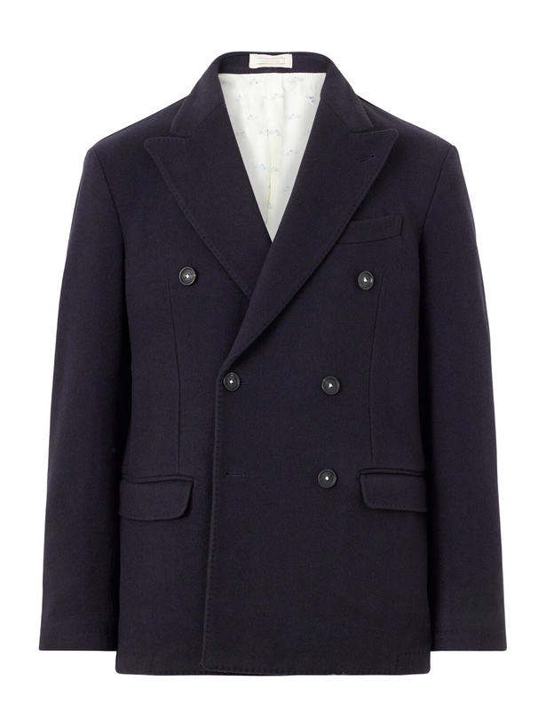 Photo: Massimo Alba - Brando Cashmere Coat - Blue
