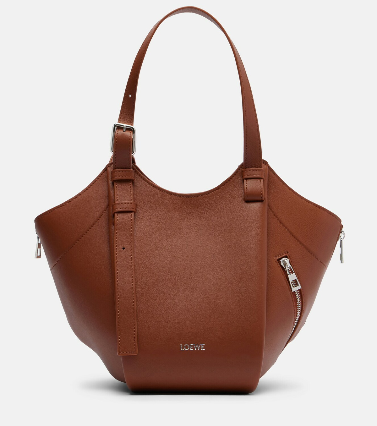 Loewe Hammock Flip leather tote bag
