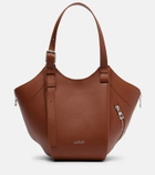 Loewe Hammock Flip leather tote bag