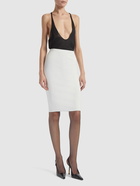 SAINT LAURENT - Viscose Blend Pencil Skirt