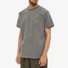 Patta Men's Basic Washed Pocket T-Shirt in Dark Gull Grey