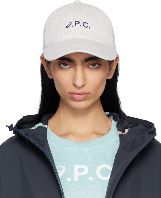 Photo: A.P.C. Gray ASICS Edition Charlie Baseball Cap