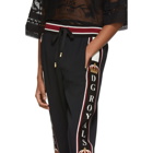 Dolce and Gabbana Black DG Royals Lounge Pants