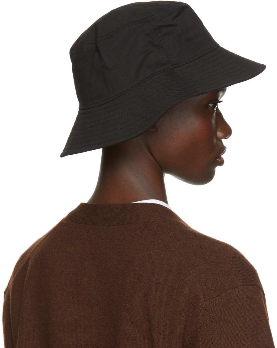 Acne Studios Black Patch Bucket Hat Acne Studios