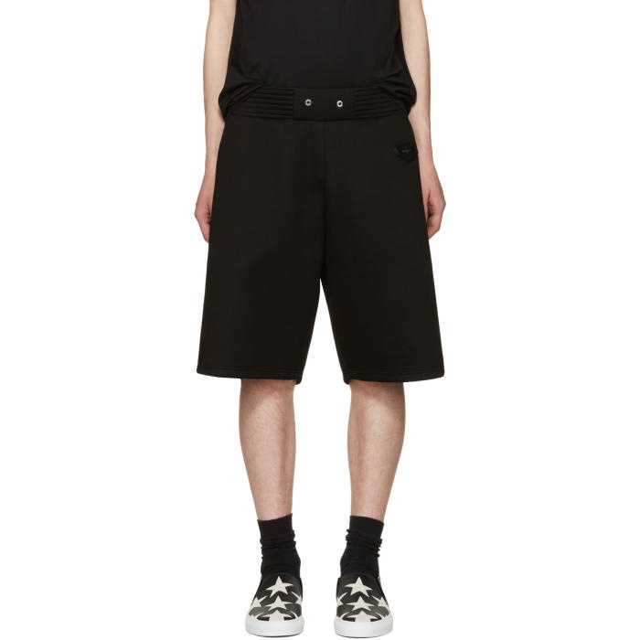 Photo: Givenchy Black Neoprene Shorts