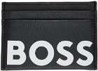 Boss Black Leather Card Holder