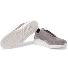 Common Projects - Cross Trainer Suede, Nylon and Leather Sneakers - Gray