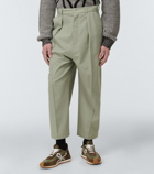 Loewe - Pleated wide-leg cotton pants