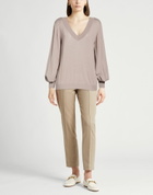 Malo Womens Sweater in Taupe