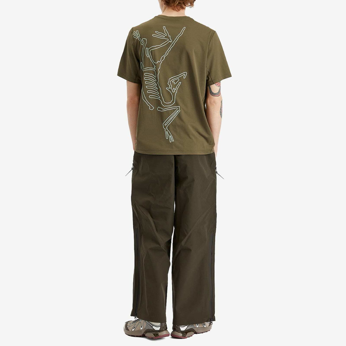 Arc'teryx Men's Cormac Arc'Bird Logo T-Shirt in Tatsu Heather