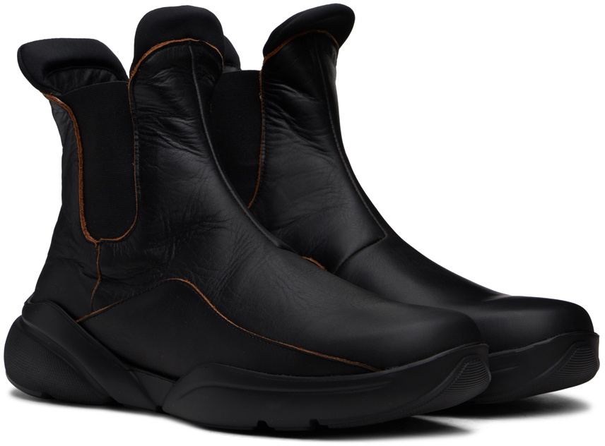 Eckhaus Latta Black Sneaker Chelsea Boots