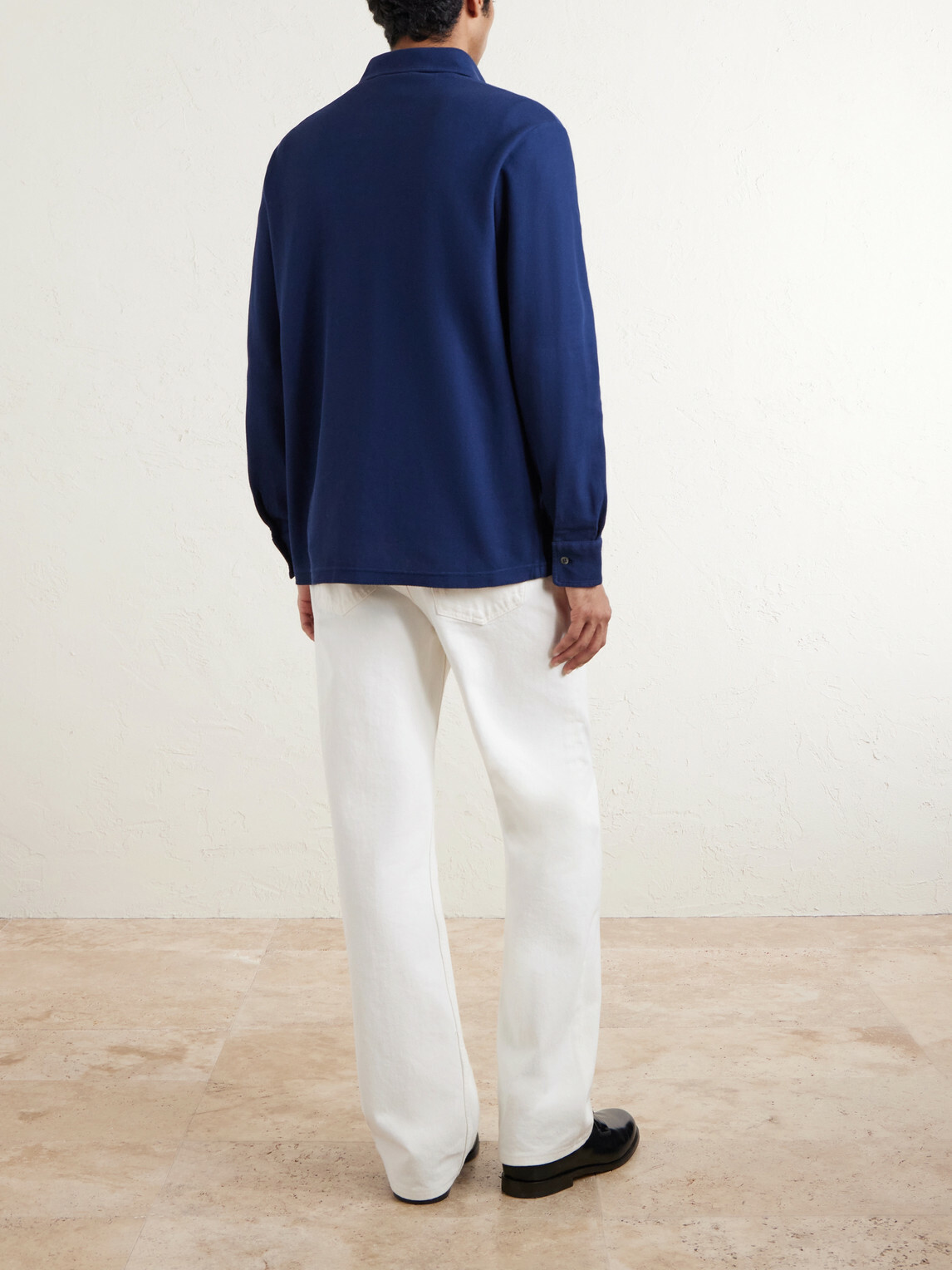 Loro Piana - Cotton-Piqué Polo Shirt - Blue Loro Piana