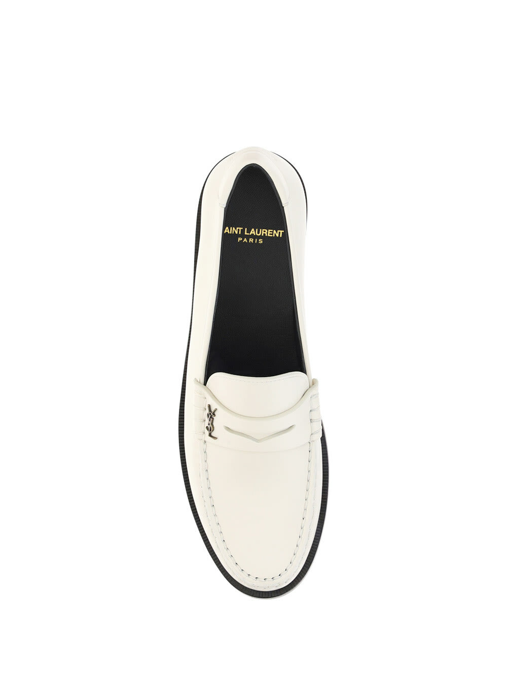 Saint Laurent Brown Calf Leather Bos Taurus Slip-On Loafers main image 0