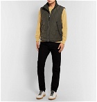 TOM FORD - Leather-Trimmed Quilted Nylon Gilet - Men - Green