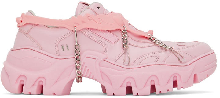 Photo: Rombaut Pink Boccacio II Harness Low-Top Sneakers