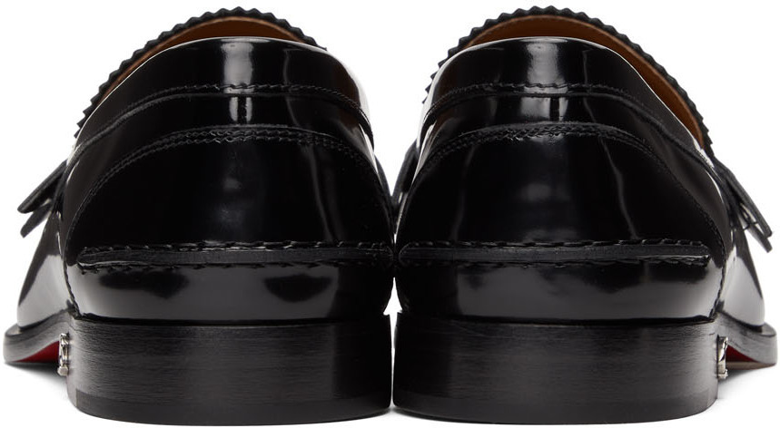 Christian Louboutin Black Patent Leather No Penny Loafer Christian Louboutin Black No Penny Loafers Christian Louboutin main image 4