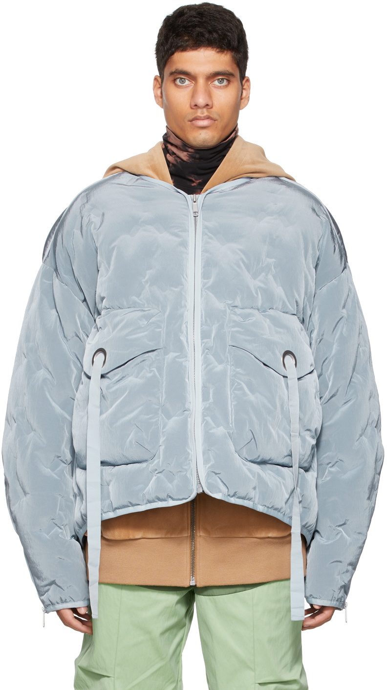 A. A. Spectrum Blue Down Powder Cyberen Jacket A. A. Spectrum