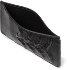 Alexander McQueen - Embossed Leather Cardholder - Black