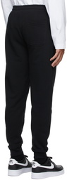 Helmut Lang Black Skewed Logo Lounge Pants