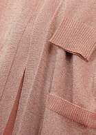 Missoni Belted Metallic-knit Cardigan Light Pink