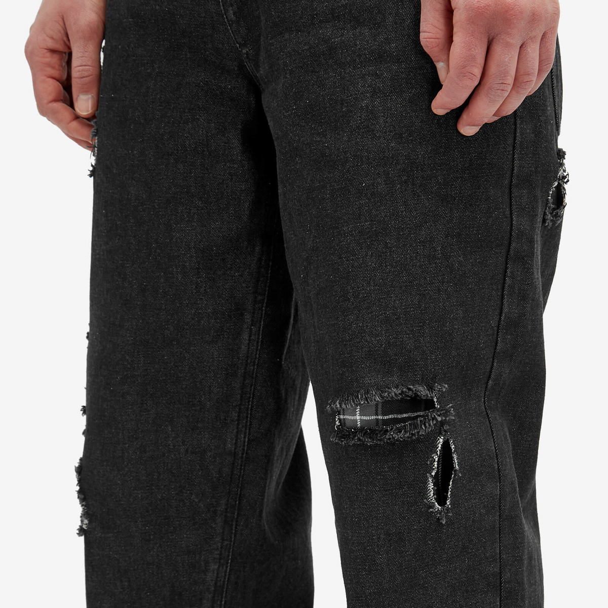 Dime Men's Secret Baggy Denim Jeans in Black Washed Dime