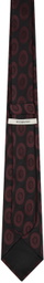 Husbands Black & Burgundy Geometric Tie