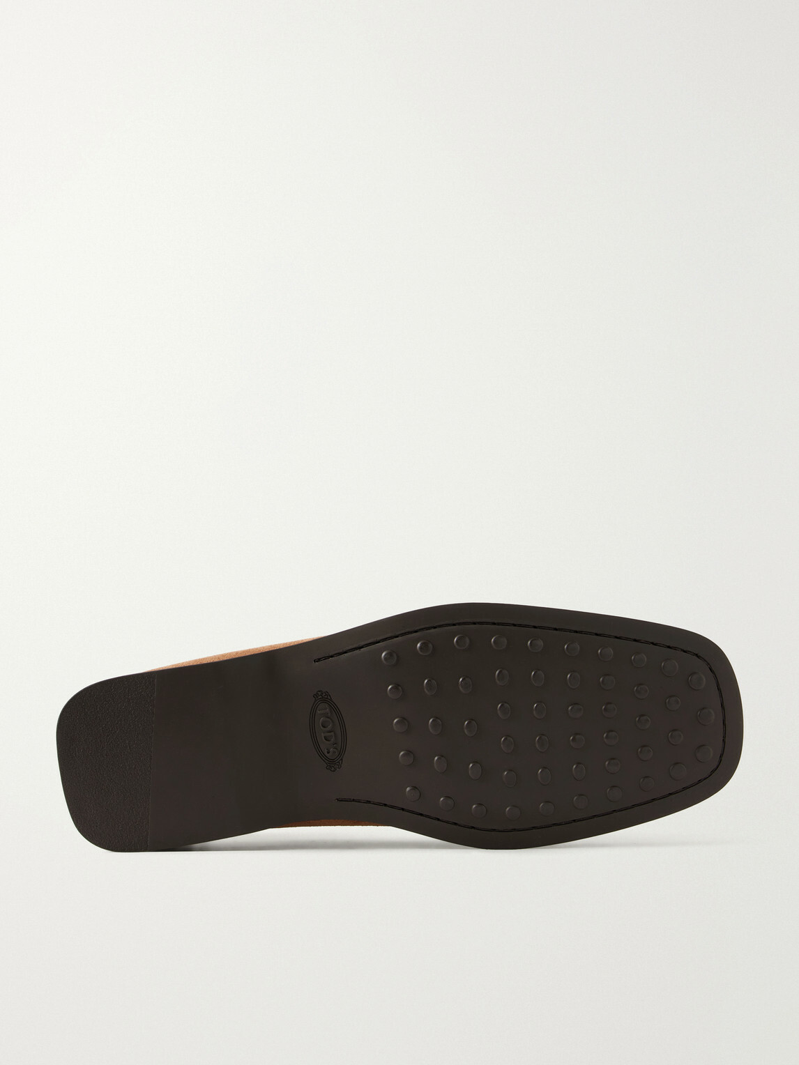Tod's - Gathered Suede Penny Loafers - Brown