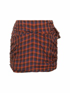 BALLY Ruffled Viscose Mini Skirt