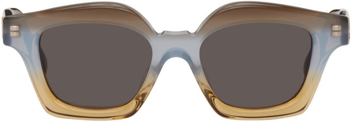 Photo: Loewe Brown Acetate Square Sunglasses