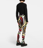Pucci - Printed high-rise stirrup leggings