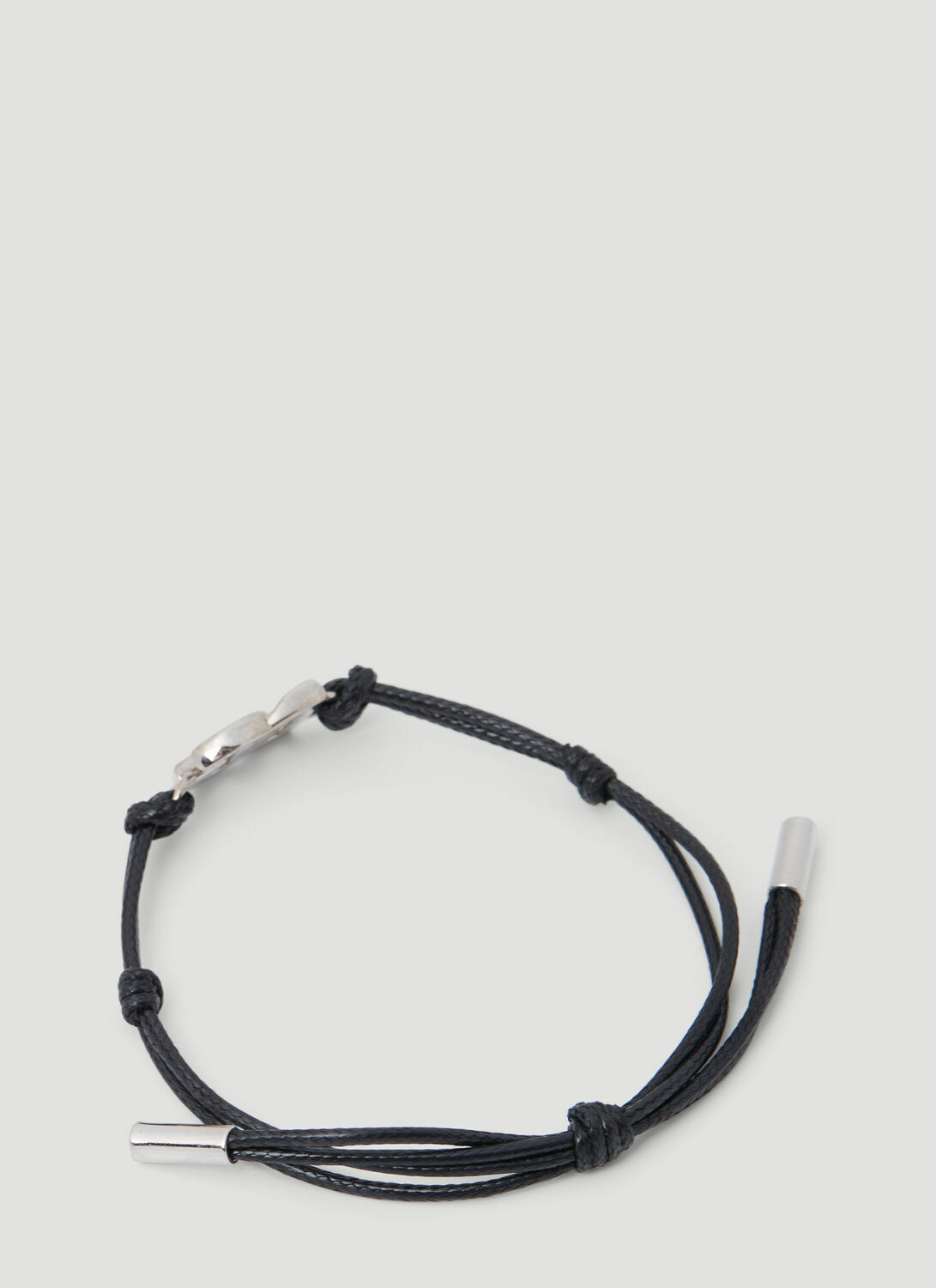 Dolce & Gabbana Monogram Plaque Cord Bracelet