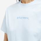 Daily Paper Women's Diverse Logo Womens Short Sleeve T-Shirt in Halogen Blue