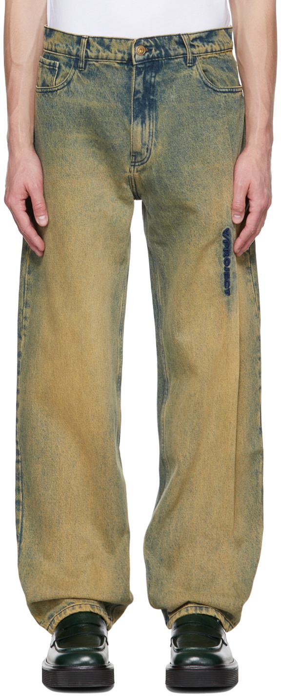 Y/Project Beige Pinched Jeans Y/Project