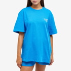 Adanola Women's Resort Sports Short Sleeve Oversized T-shirt in Sky Blue