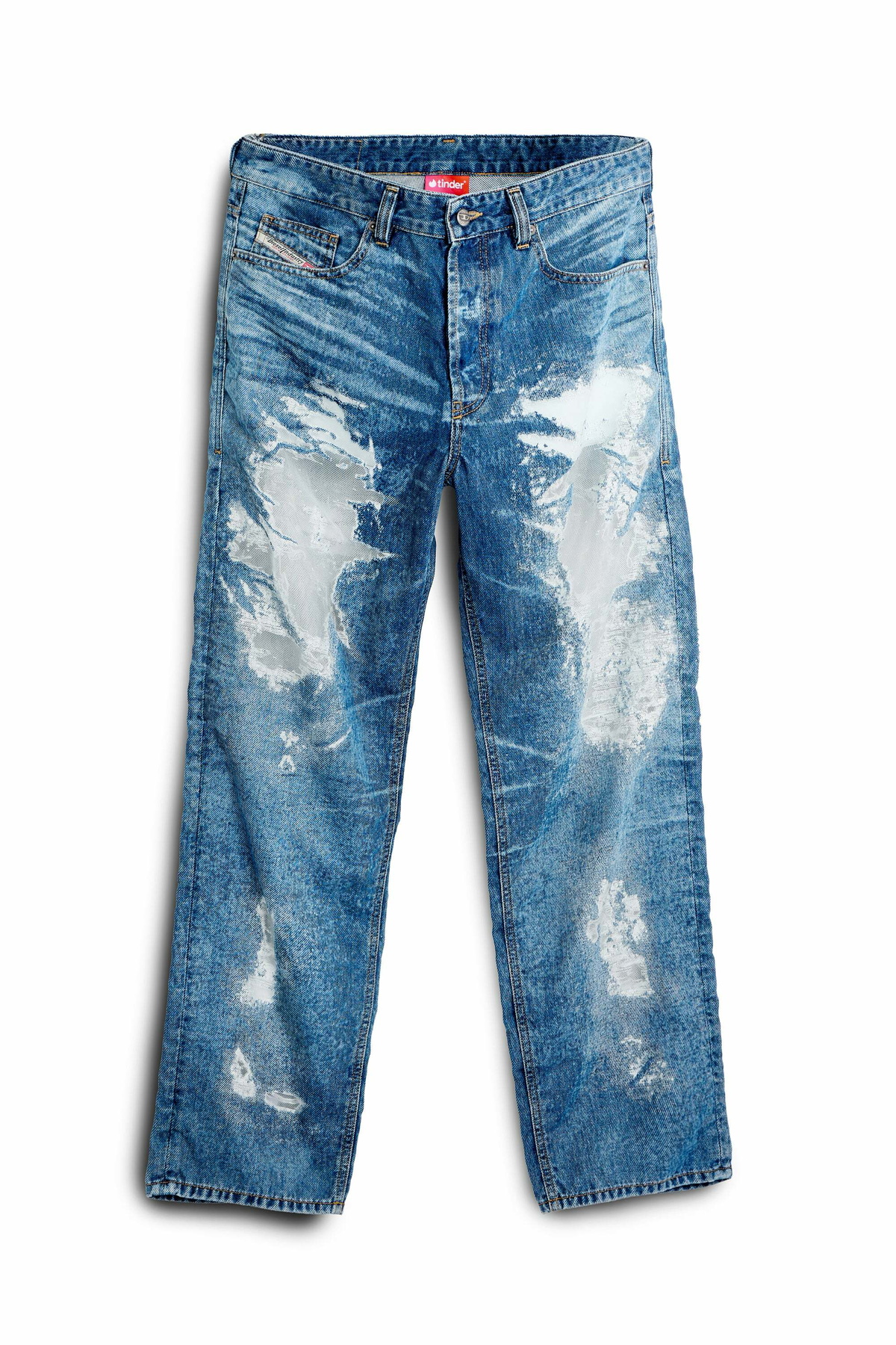 Diesel Regular Jeans Regular Waist 2024 D-Macs - Jeans Mens in Blue