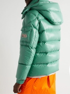 Moncler - Maya 70 Logo-Appliquéd Quilted Shell Hooded Down Jacket - Green