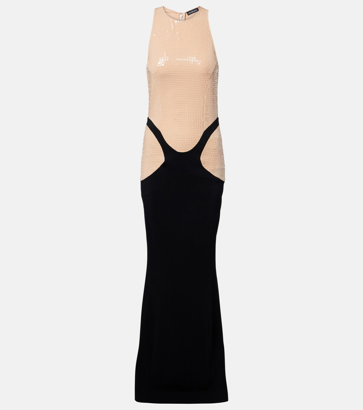 Mugler re/edit sequined crêpe gown