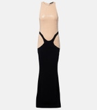 Mugler re/edit sequined crêpe gown