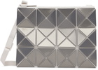 BAO BAO ISSEY MIYAKE Gray Lucent Metallic Messenger Bag