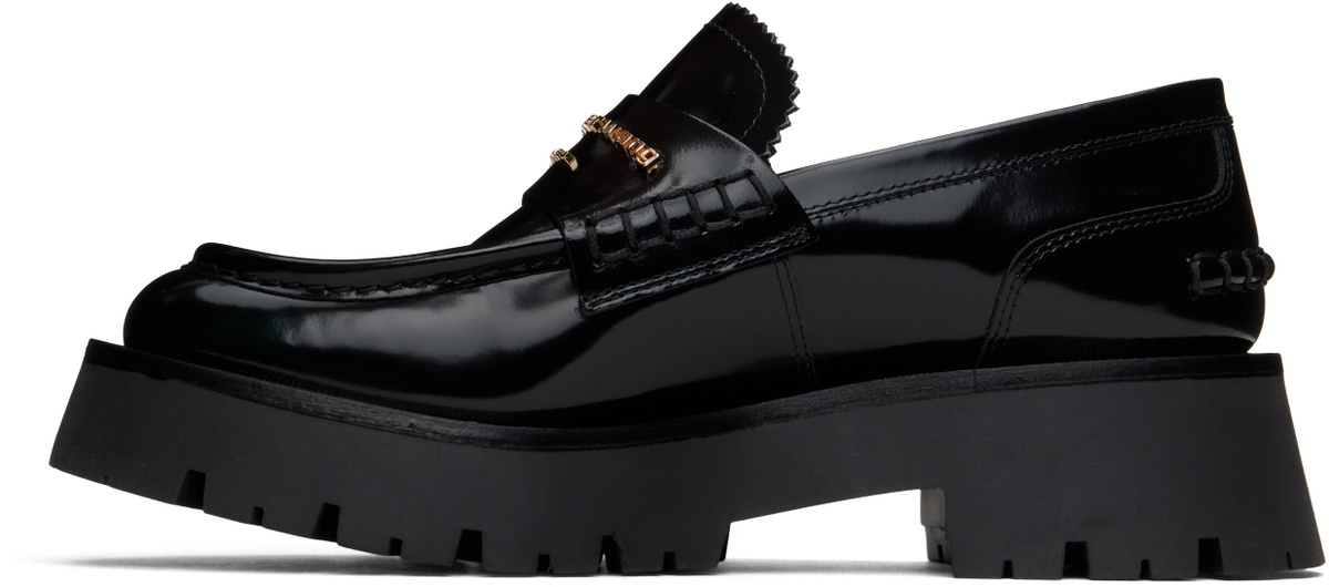 Alexander Wang Black Carter Mid-Heel Lug Loafers