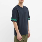 Sacai Men's Bandana Print T-Shirt in Navy