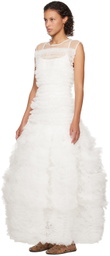 Molly Goddard SSENSE Exclusive White Avice Maxi Dress