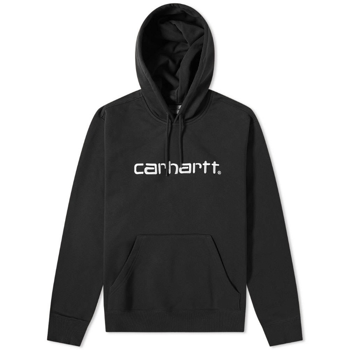 Photo: Carhartt Hooded Logo Sweat Black & White