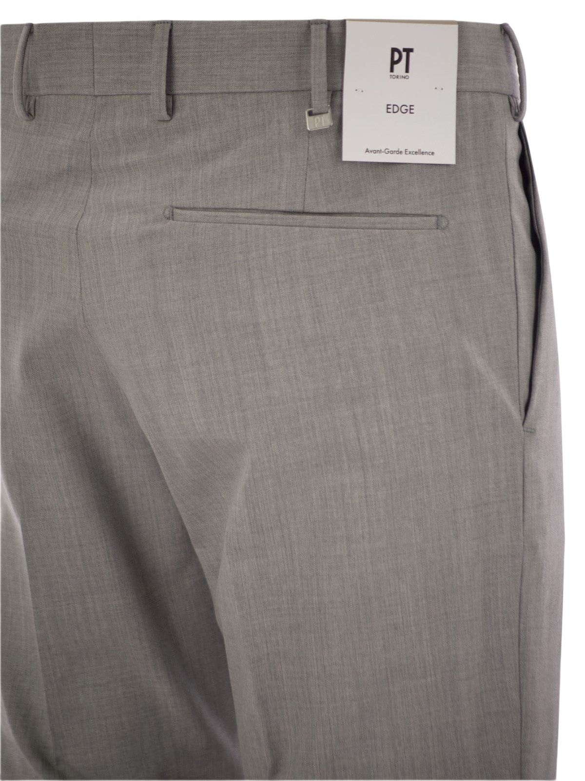 PT Torino Dieci - Stretch Virgin Wool Trousers